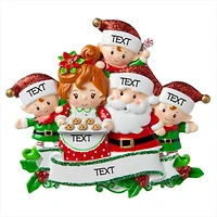 Mr & Mrs Claus family of Ornament