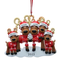 Mr & Mrs Reindeer Family of 5