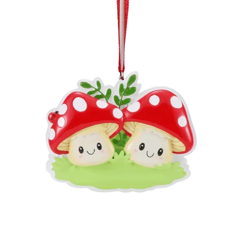 Mushroom Couple Ornament