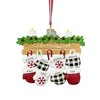 New Mitten Family 8 Ornament