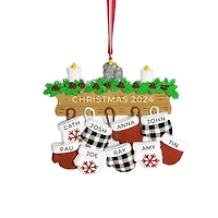 New Mitten Family of 9 Ornament