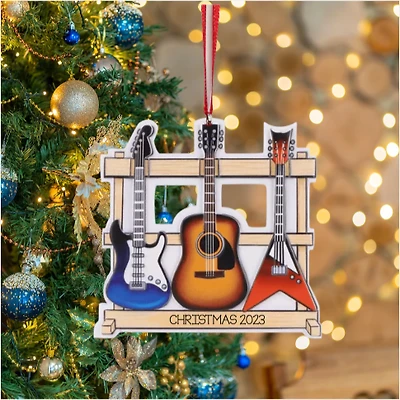 New 3 Guitar Ornament