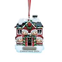 New House Family of 4 Ornament