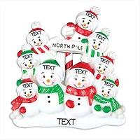 North Pole Family of 9 Ornament