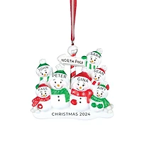 North Pole Family of 7 Ornament