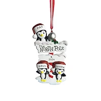 North Pole Penguin family of 3 Ornament