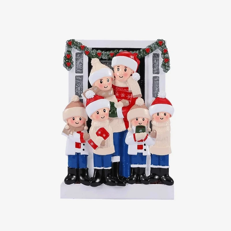 Farm House Family of 6 Ornament