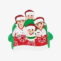 Family of 4 Movie Night Ornament
