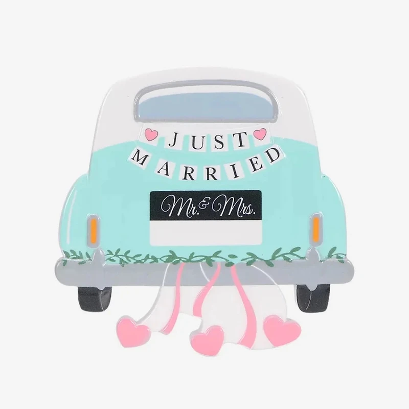 Just Married Car Ornament