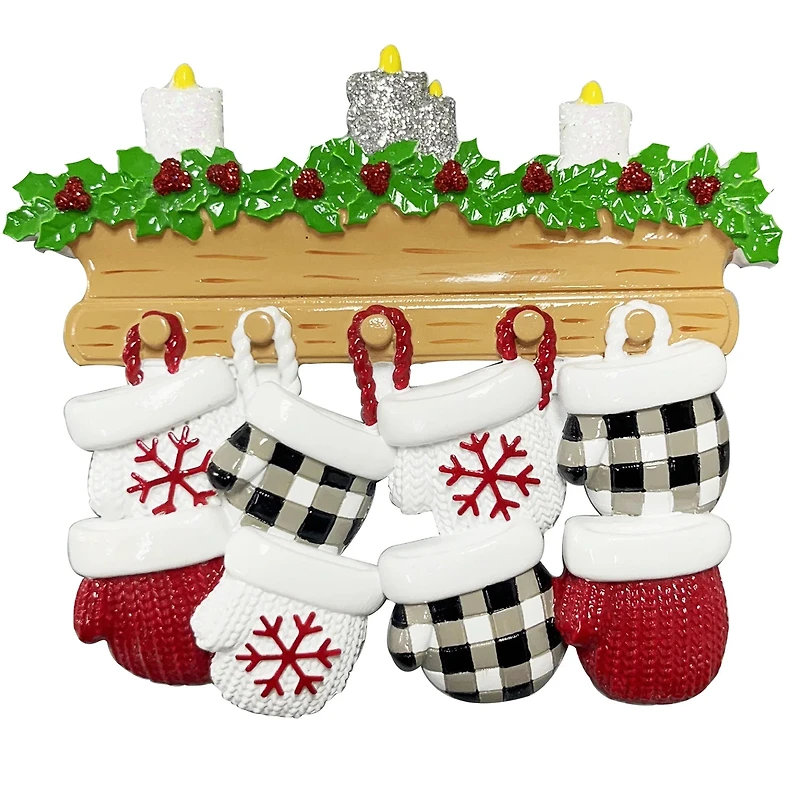 New Mitten Family 8 Ornament