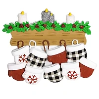 New Mitten Family of 9 Ornament