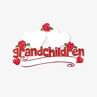 Grandchildren with Two Hearts Ornament