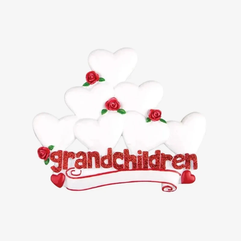 Grandchildren with Seven Hearts Ornament