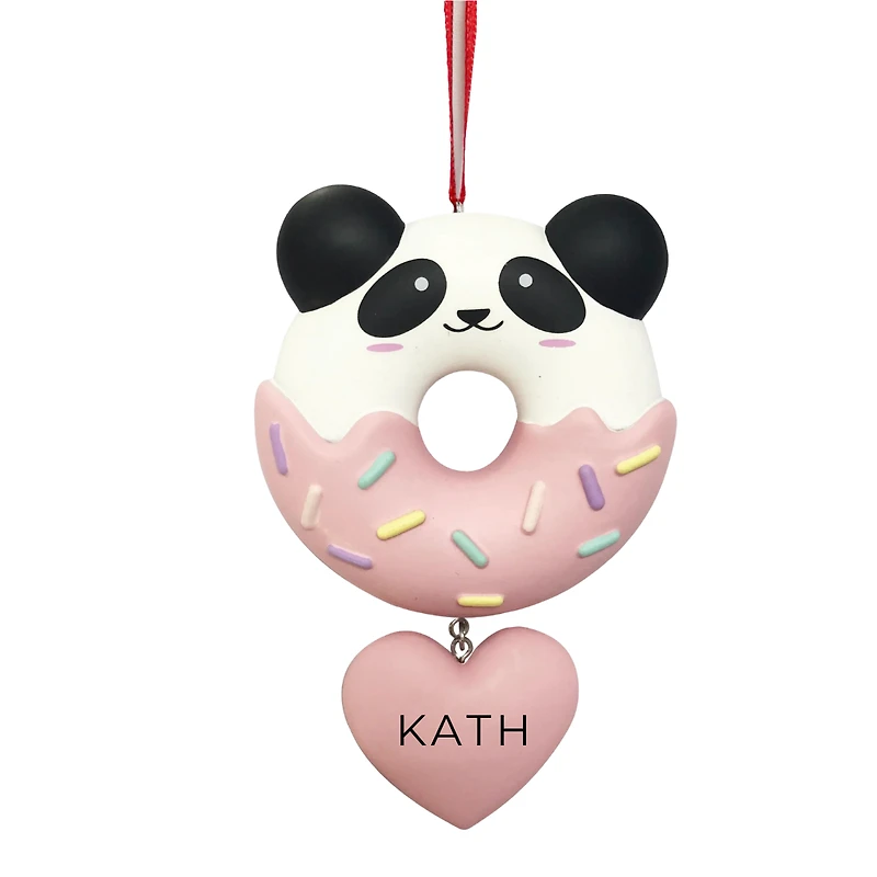 Panda Donut Ornament