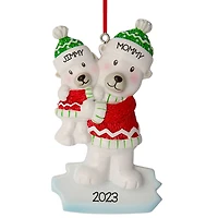 Parent with 1 Kid Ornament