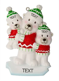 Parent with 2 Kid Ornament