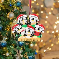Penguin Baking Family of 5 Ornament