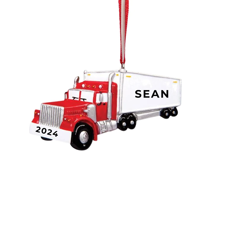 Semi / Transport Truck Ornament