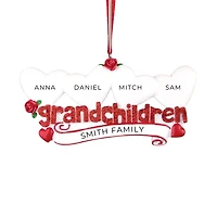 Grandchildren with Four Hearts Ornament