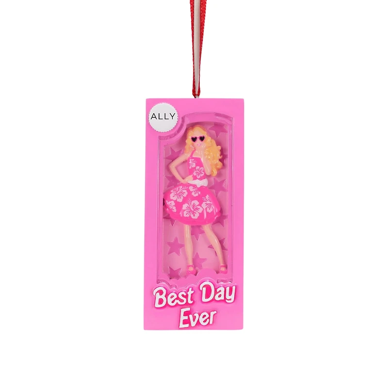 Pink Doll Box Ornament