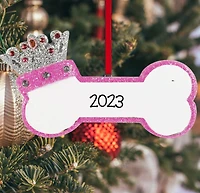Princess Dog Bone Ornament