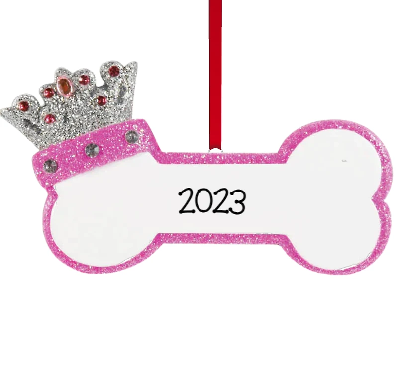 Princess Dog Bone Ornament