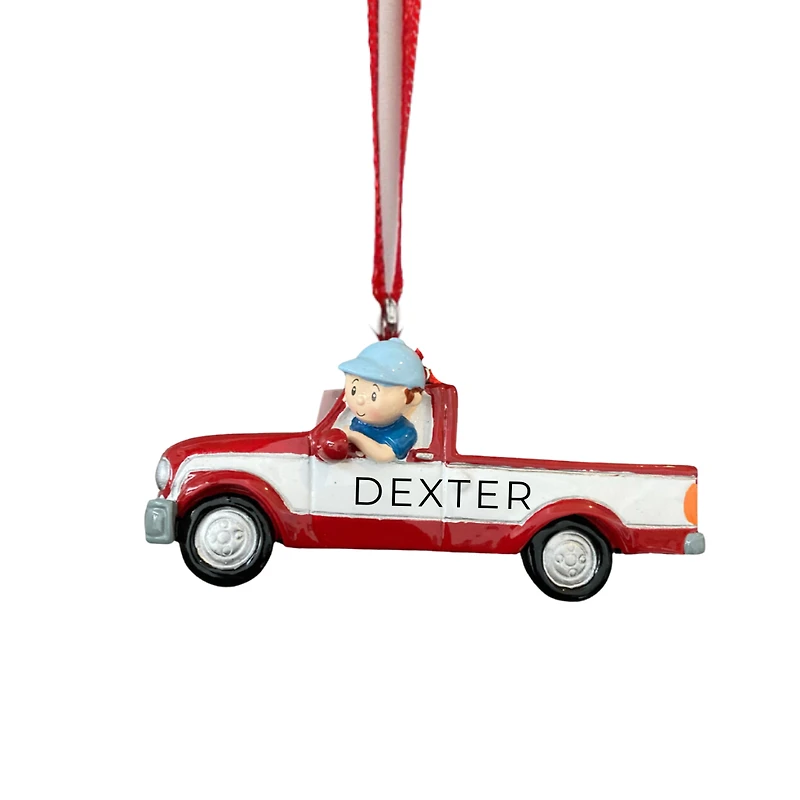 Red Pickup truck Ornament