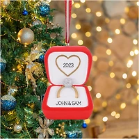 Red Ring Box Ornament