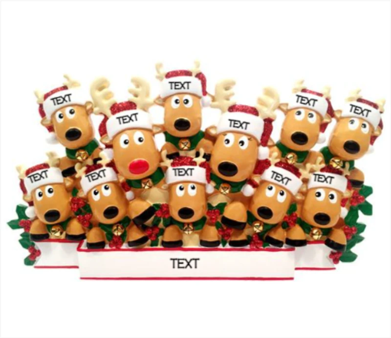 Reindeer Family of - Table Topper Stand Decoration