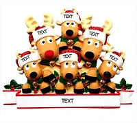 Reindeer Family of 6- Table Topper Stand Decoration