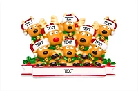 Reindeer Family of 8 Ornament