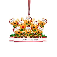 Reindeer Family of 8 Ornament
