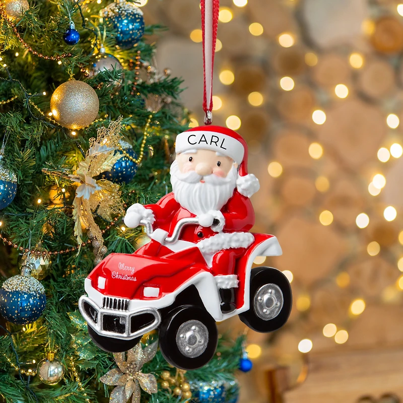Santa Atv Ornament
