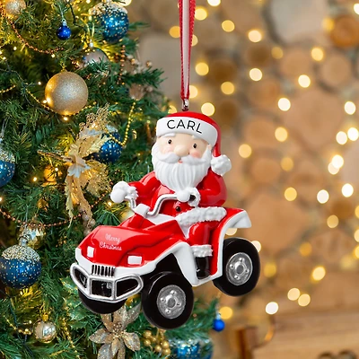 Santa Atv Ornament