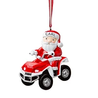Santa Atv Ornament