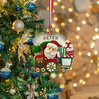 Santa train Ornament