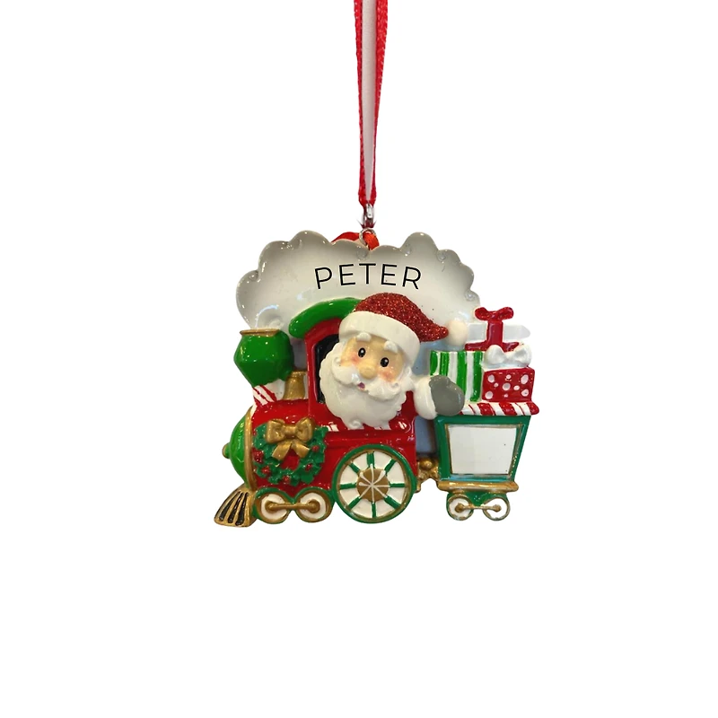 Santa train Ornament