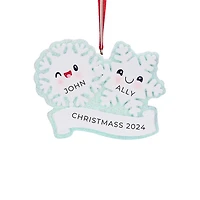 Snowflake Family of 2 Ornament