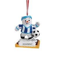 Soccer Snowman Ornament