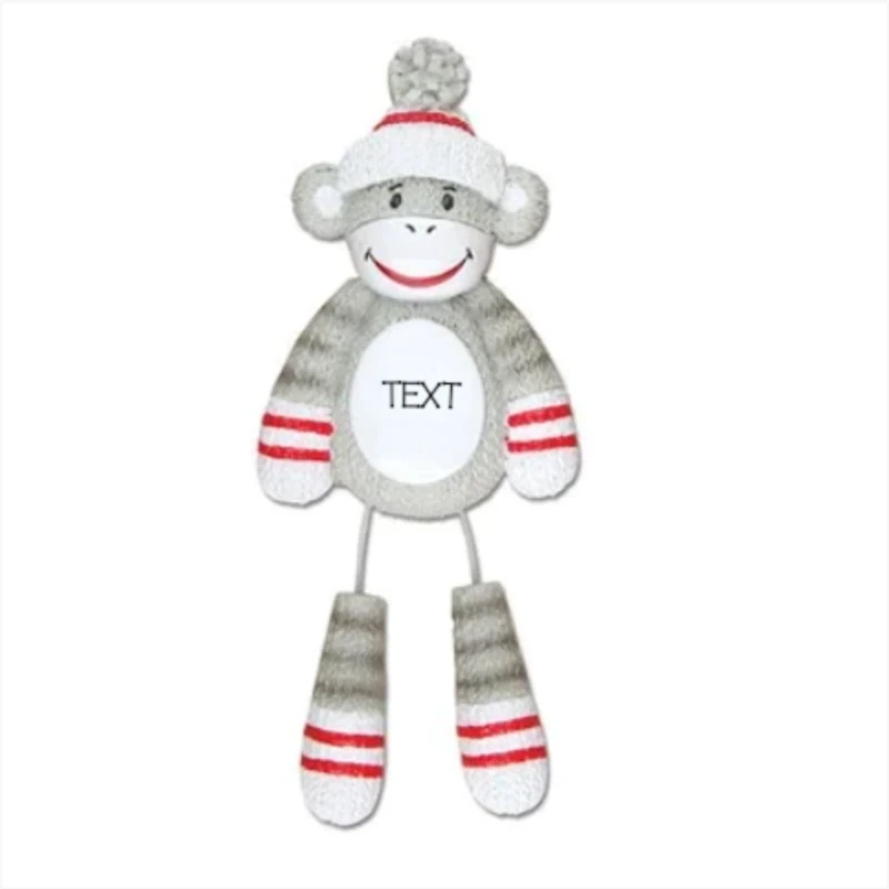 Sock Monkey Ornament