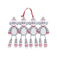 Sock Monkey Family of Ornament
