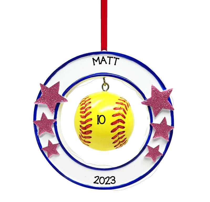 Softball - 3D Ornament