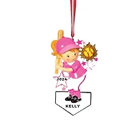 Softball Girl Player Ornament