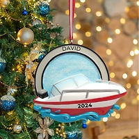 Speed Boat Ornament