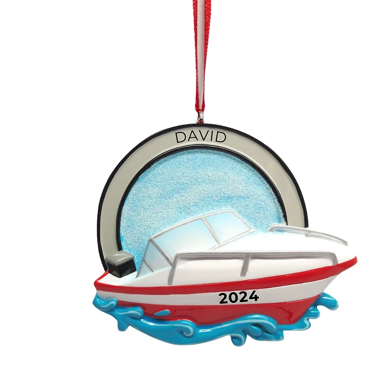 Speed Boat Ornament
