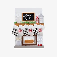 Fireplace Mantle Family of 6 - Table Topper Stand Decoration