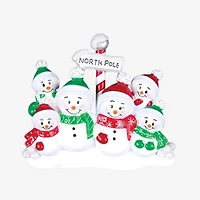 North Pole Family of 6 - Table Topper Stand Decoration