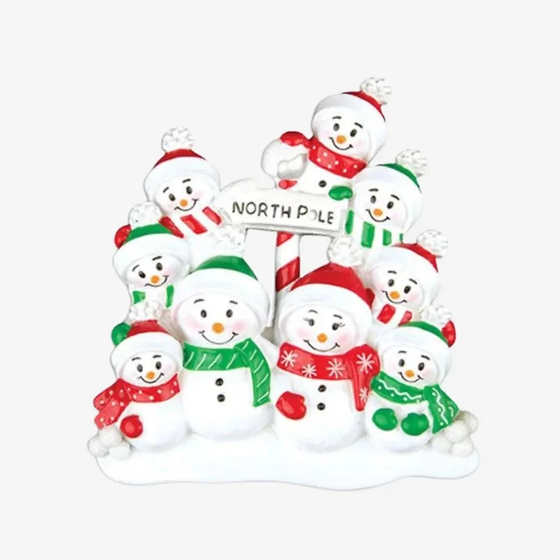 North Pole Family of 9 - Table Topper Stand Decoration