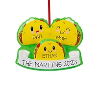 Taco Family of 3 Ornament