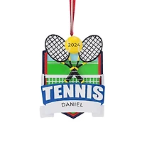 Tennis Shield Ornament
